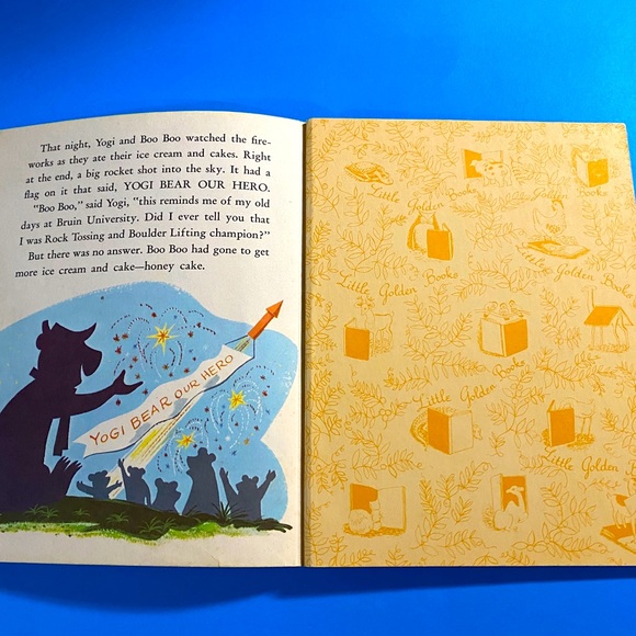 YOGI BEAR VTG 1960 A LITTLE GOLDEN BOOK YOGI BEAR OUR HERO HARDCOVER - Picture 14 of 14
